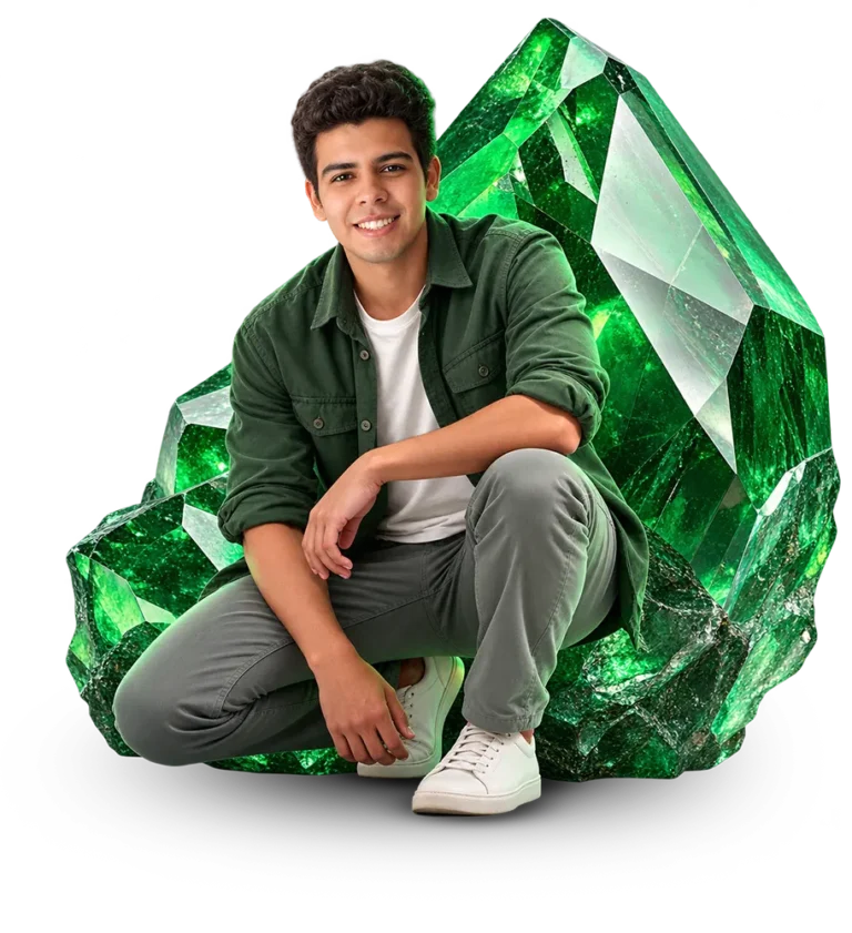Jose Abdiel, best web designer in Venezuela, green emerald behind